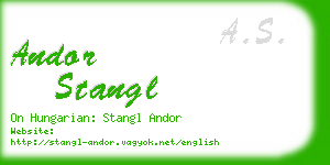 andor stangl business card